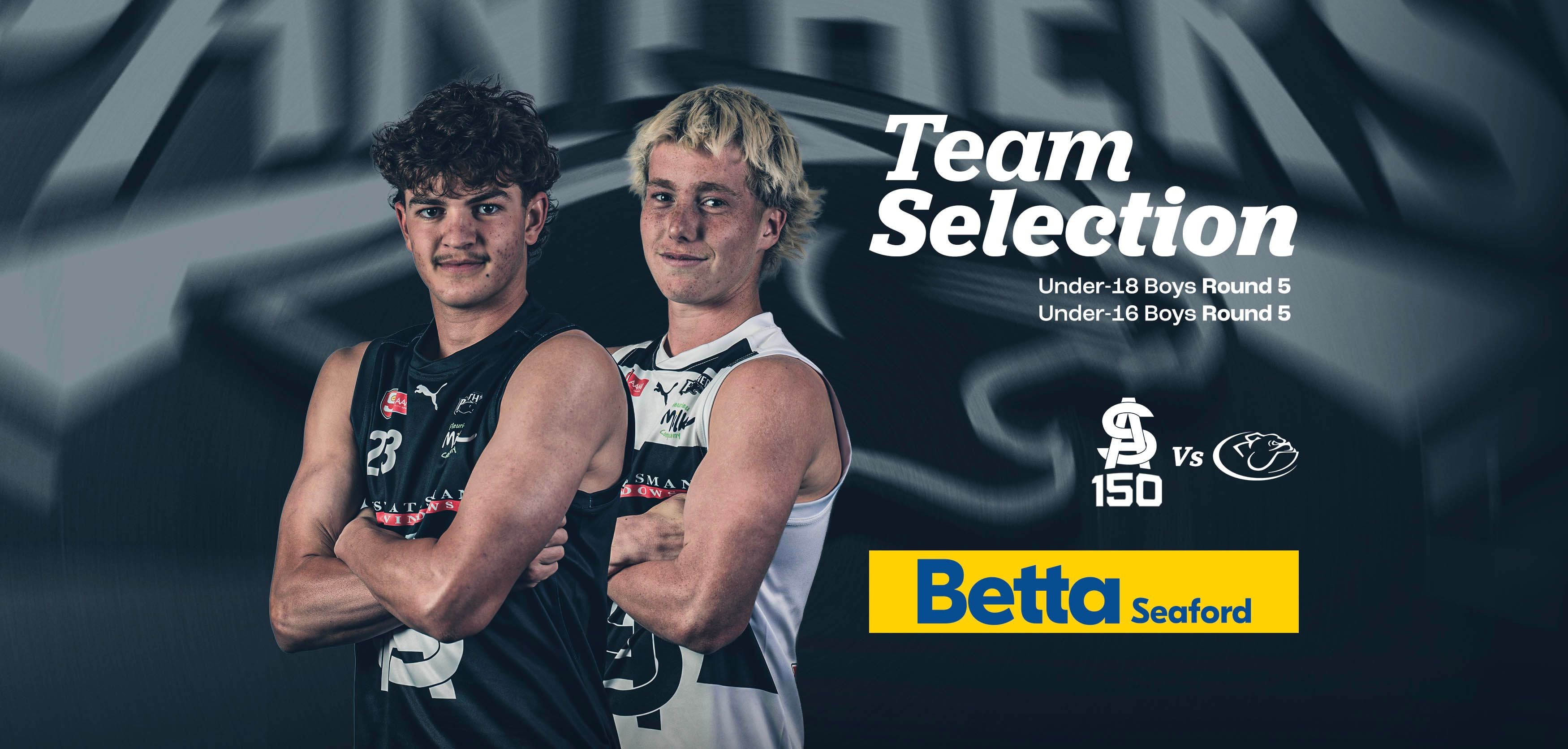 BETTA Team Selection: Juniors Round 5 v Central District BETTA Team Selection: Juniors Round 5 v Central District
